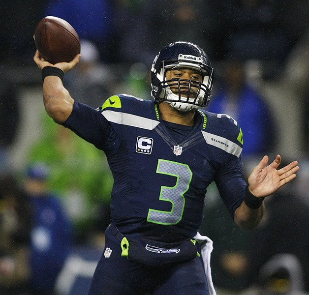 Seattle Seahawks quarterback Russell Wilson helped the Seahawks advance to Super Bowl XLVIII where they will face off against the Denver Broncos at 3:30 p.m. on Sunday
