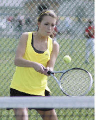 Gina Sanders teamed up with Bedda Johnson for the EHS win.