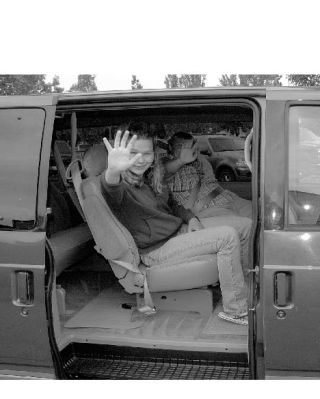 Moments after a used King County van arrives at Enumclaw High School