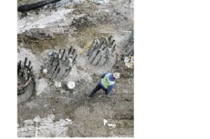 Work has begun on filling the depressions at Howard Hanson Dam.