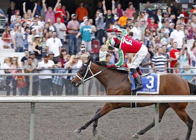 ​Kikisoblu and jockey Rocco Bowen score a $19 upset in the $50