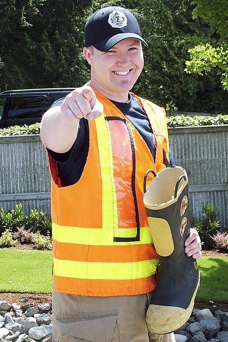 Kyle Bylin will be among the firefighters collecting donations to fight MDA.