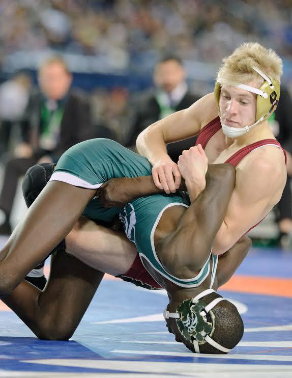 Senior Kyle Opland brought home the 120-pound title