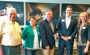 Mayor Enslow and Council member Kathy Hayden thank Senator Dammeier