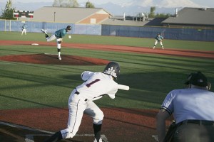 Bonney Lake pitcher Chris Brown throws to Shingo Kise Friday