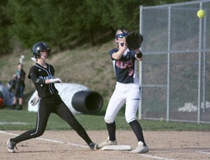 Sophomore Raelyn Kimmel was too fast on the draw for Black Hills