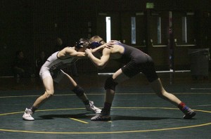 Bonney Lake's Brandon Kaylor wins the 106 pound division at the SPSL wrestling tournament.