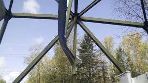 When the DOT discovered damage to one of the overhead support structures on the White River bridge