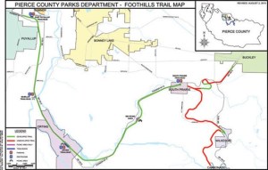 The groundbreaking today is the first step to connecting the trail between South Prairie and Buckley