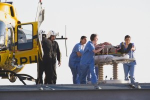 One of the teens involved in the knife fight was airlifted and transported to Harborview Medical Center with life-threatening injuries.