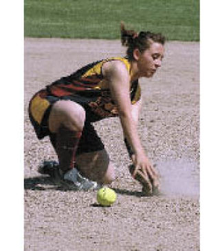 Fielding balls was like trying to catch a greased pig.