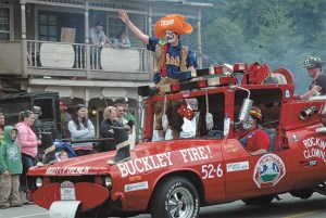 Among the regular visitors during Wilkeson’s summer celebration are Buckley’s firefighting