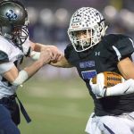 Tre Weed did everything Friday for Sumner, catching a TD pass and rushing for two scoes – even completing a long pass to start the game. Photo by Vince Miller.