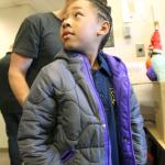 Olivia was one of 120 kids at Daffodil Elementary in Sumner to get a brand new winter coat from East Pierce Fire and Rescue and Operation Warm. Photos by Ray Still.