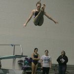 Sumner High&rsquo;s McKenna Webster was tops in the Class 4A field, winning a diving championship during last weekend&rsquo;s state meet at the King County Aquatics Center. Photo by Dennis Box.