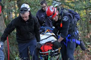 East Pierce technical rescue near Victor Falls