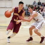 Enumclaw junior Kaden Anderson looks to drive against the White River defense during Friday&rsquo;s Hornet-Hornet battle. Photo by Dennis Box.