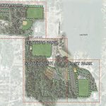 The Master Development Plan for Allan Yorke Part splits the park into four distinct sections: North Park, Central Park, South Park and East Park. Image courtesy of the city of Bonney Lake.