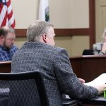 City attorney David Linehan recommended to the city to adopt the original 2012 Stormwater Management Manual ordinance, and not the amended ordinance pushed by council members Pat Pepper, Erika Morgan and Brian Weber. Photo by Ray Still.