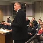 Pierce County Prosecutor Mark Lindquist spoke in Sumner about Pierce County&rsquo;s High Priority Offender program and elder abuse in the county. Submitted photo.