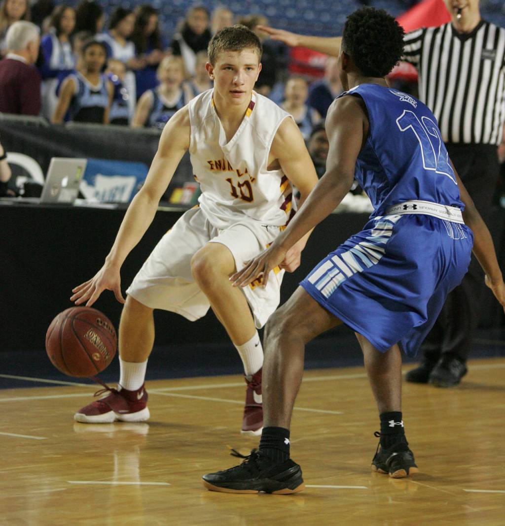 Enumclaw boys play three games at 4A state basketball champship | Photo Gallery