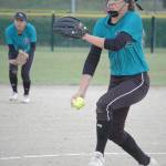 Brooke Nelson delivers for Bonney Lake during a district playoff game last spring. Photo by Kevin Hanson