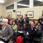 Several Black Diamond residents stood and gave their city council a round of applause when a 2017 budget was approved for the rest of the year. Photo by Ray Still