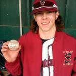 Trevor Cassell celebrated a no-hitter against the Decatur Gators March 20. Submitted photo.
