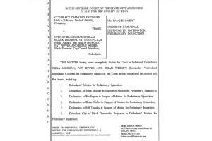 New ruling in Black Diamond OPMA case