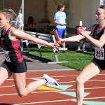 Enumclaw had several athletes place in state, including Taylor Tandecki, Carli Boger, Gracie Neu and Taliah Olson, who all placed fifth in the 4x400 relay. Photo by Caleb Cochran.