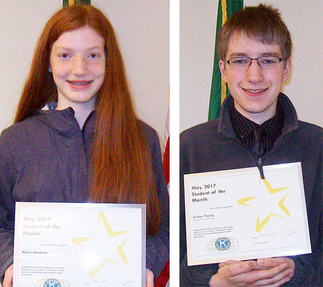 Hayle Jameson, left, and Austyn Young, right.