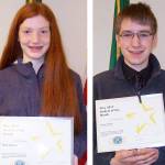 Hayle Jameson, left, and Austyn Young, right.