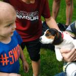 Hunter Coffman was presented with a beagle puppy as his Make-A-Wish Foundation wish on June 19. Photo by Kayse Angel, Covington Reporter