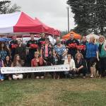 Firefighters accept donation of canine-saving equipment