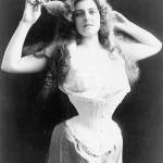 Corsets and bustles were used to give the woman silhouette an exaggerated hourglass shape during the late 1800s. Courtesy image
