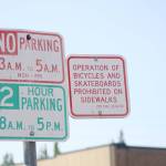 New signs will soon be placed around downtown Enumclaw, letting people know the new time limit (3 hours) and the new fine ($40) for parking longer than allowed. Photo by Dennis Box