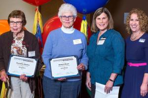 Two Enumclaw volunteers honored for work at library