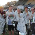 White River runners Joel Slominski, Ronnie Riggs, Hannah and Grant Swettenam and Claire Lowe competed Nov. 26 in the Seattle Half-Marathon. Photo by Mark Slominski