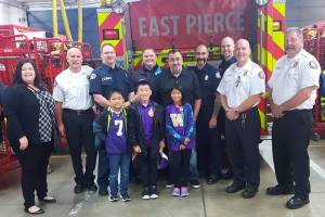 Cardiac arrest survivor thanks East Pierce Fire and Rescue