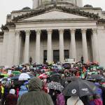 Hundreds gather in Olympia for 40th annual March For Life