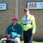 Don Stevenson and Mark Alleman outside the ALS Association Evergreen Chapter before Stevenson started his walk last year. Contributed photo