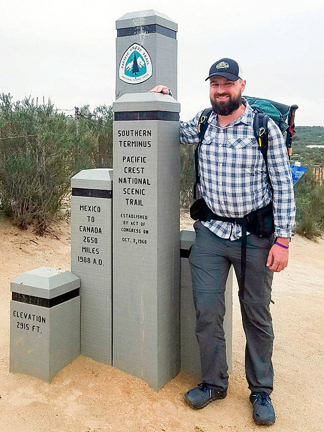 Toby Gallier is hiking the Pacific Crest Trail to raise money for the Alzheimers Association, because his mothers boyfriend of 24 years has the disease. Submitted photo