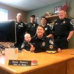 Police Chief Dana Powers with Chief For A Day Rory, who was diagnosed with acute myeloid leukemia in December 2017. Image courtesy Bonney Lake Police Department