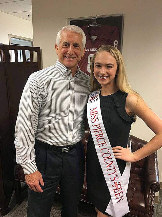 Chloe Furnstahl and Congressman Dave Reichert met in early may and talked about the resolution of her sexual assault case and the issues she and her family faced in the states legal system. Courtesy photo