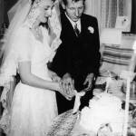 Fred and Jean Gramann, cutting their wedding cake in 1943. Submitted photo