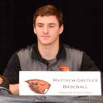 Matthew Gretler at his signing ceremony with Oregon State. Submitted photo