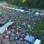The Salute to Armed Forces night of the Tunes@Tapps concert series never fails to draw a crowd. Last year, organizers used a drone to snap an overhead picture. Submitted photo