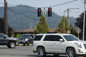 Buckley traffic light replacement under way