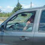 If you arent using hands-free applications or devices, using your phone while parked and out of the way of traffic, or calling 911, using your phone while driving is a ticket-able offense. Image courtesy WSP