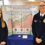 Making a second appearance at the national Agriscience Fair will be seniors Briana Affonso, left, and Alyssa Oman.